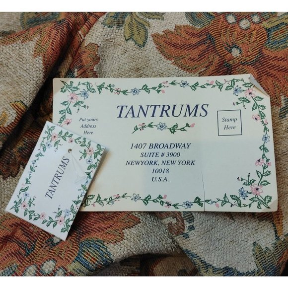 NWT Vintage TANTRUMS Womens L Floral Fall Tapestry Contrast Pattern Jacket Shirt - Picture 4 of 4